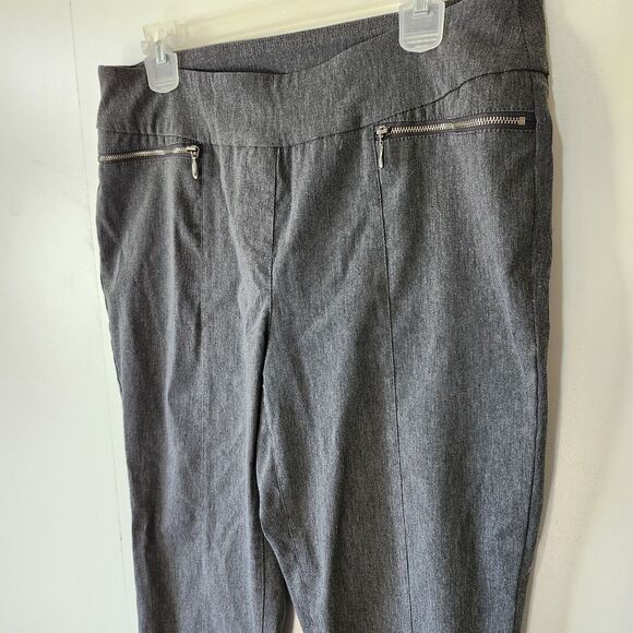 Westbound Women's Pull-On Stretch Pants Front Zipper Pockets Workwear Size 12 - Picture 2 of 9